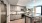 kitchen island with quartz countertop, light grey soft close cabinets, white herringbone tile backsplash, stainless steel appliances 